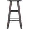 image:imageWinsome Element 2Piece Counter Stool Set 29 in Walnut Classic Backless Bar Chairs for Kitchen amp Dining Room Seating Timeless Essential Furniture for Home Dorm ApartmentsOyster Gray