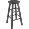 image:imageWinsome Element 2Piece Counter Stool Set 29 in Walnut Classic Backless Bar Chairs for Kitchen amp Dining Room Seating Timeless Essential Furniture for Home Dorm ApartmentsOyster Gray