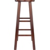 image:imageWinsome Element 2Piece Counter Stool Set 29 in Walnut Classic Backless Bar Chairs for Kitchen amp Dining Room Seating Timeless Essential Furniture for Home Dorm ApartmentsWalnut
