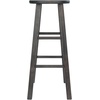 image:imageWinsome Element 2Piece Counter Stool Set 29 in Walnut Classic Backless Bar Chairs for Kitchen amp Dining Room Seating Timeless Essential Furniture for Home Dorm ApartmentsOyster Gray