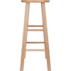 image:imageWinsome Element 2Piece Counter Stool Set 29 in Walnut Classic Backless Bar Chairs for Kitchen amp Dining Room Seating Timeless Essential Furniture for Home Dorm ApartmentsNatural