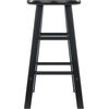 image:imageWinsome Element 2Piece Counter Stool Set 29 in Walnut Classic Backless Bar Chairs for Kitchen amp Dining Room Seating Timeless Essential Furniture for Home Dorm ApartmentsBlack