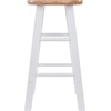 image:imageWinsome Element 2Piece Counter Stool Set 29 in Walnut Classic Backless Bar Chairs for Kitchen amp Dining Room Seating Timeless Essential Furniture for Home Dorm ApartmentsNatural  White