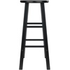 image:imageWinsome Element 2Piece Counter Stool Set 29 in Walnut Classic Backless Bar Chairs for Kitchen amp Dining Room Seating Timeless Essential Furniture for Home Dorm ApartmentsBlack