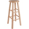 image:imageWinsome Element 2Piece Counter Stool Set 29 in Walnut Classic Backless Bar Chairs for Kitchen amp Dining Room Seating Timeless Essential Furniture for Home Dorm ApartmentsNatural