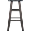 image:imageWinsome Element 2Piece Counter Stool Set 29 in Walnut Classic Backless Bar Chairs for Kitchen amp Dining Room Seating Timeless Essential Furniture for Home Dorm ApartmentsOyster Gray