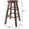 image:imageWinsome Element 2Piece Counter Stool Set 29 in Walnut Classic Backless Bar Chairs for Kitchen amp Dining Room Seating Timeless Essential Furniture for Home Dorm ApartmentsWalnut
