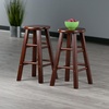 image:imageWinsome Element 2Piece Counter Stool Set 29 in Walnut Classic Backless Bar Chairs for Kitchen amp Dining Room Seating Timeless Essential Furniture for Home Dorm ApartmentsWalnut