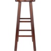 image:imageWinsome Element 2Piece Counter Stool Set 29 in Walnut Classic Backless Bar Chairs for Kitchen amp Dining Room Seating Timeless Essential Furniture for Home Dorm ApartmentsWalnut
