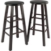 image:imageWinsome Element 2Piece Counter Stool Set 29 in Walnut Classic Backless Bar Chairs for Kitchen amp Dining Room Seating Timeless Essential Furniture for Home Dorm ApartmentsEspresso