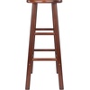 image:imageWinsome Element 2Piece Counter Stool Set 29 in Walnut Classic Backless Bar Chairs for Kitchen amp Dining Room Seating Timeless Essential Furniture for Home Dorm ApartmentsWalnut