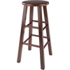 image:imageWinsome Element 2Piece Counter Stool Set 29 in Walnut Classic Backless Bar Chairs for Kitchen amp Dining Room Seating Timeless Essential Furniture for Home Dorm ApartmentsWalnut