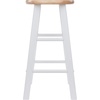 image:imageWinsome Element 2Piece Counter Stool Set 29 in Walnut Classic Backless Bar Chairs for Kitchen amp Dining Room Seating Timeless Essential Furniture for Home Dorm ApartmentsNatural  White