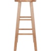 image:imageWinsome Element 2Piece Counter Stool Set 29 in Walnut Classic Backless Bar Chairs for Kitchen amp Dining Room Seating Timeless Essential Furniture for Home Dorm ApartmentsNatural