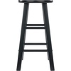 image:imageWinsome Element 2Piece Counter Stool Set 29 in Walnut Classic Backless Bar Chairs for Kitchen amp Dining Room Seating Timeless Essential Furniture for Home Dorm ApartmentsBlack