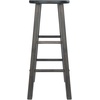 image:imageWinsome Element 2Piece Counter Stool Set 29 in Walnut Classic Backless Bar Chairs for Kitchen amp Dining Room Seating Timeless Essential Furniture for Home Dorm ApartmentsOyster Gray