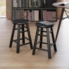 image:imageWinsome Element 2Piece Counter Stool Set Classic Backless Bar Chairs for Kitchen amp Dining Room Seating Timeless Essential Furniture for Home Dorm ApartmentsBlack
