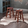 image:imageWinsome Element 2Piece Counter Stool Set Classic Backless Bar Chairs for Kitchen amp Dining Room Seating Timeless Essential Furniture for Home Dorm ApartmentsWalnut