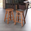image:imageWinsome Element 2Piece Counter Stool Set Classic Backless Bar Chairs for Kitchen amp Dining Room Seating Timeless Essential Furniture for Home Dorm ApartmentsTeak