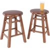 image:imageWinsome Element 2Piece Counter Stool Set Classic Backless Bar Chairs for Kitchen amp Dining Room Seating Timeless Essential Furniture for Home Dorm ApartmentsTeak