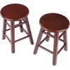 image:imageWinsome Element 2Piece Counter Stool Set Classic Backless Bar Chairs for Kitchen amp Dining Room Seating Timeless Essential Furniture for Home Dorm ApartmentsWalnut