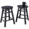 image:imageWinsome Element 2Piece Counter Stool Set Classic Backless Bar Chairs for Kitchen amp Dining Room Seating Timeless Essential Furniture for Home Dorm ApartmentsBlack