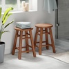 image:imageWinsome Element 2Piece Counter Stool Set Classic Backless Bar Chairs for Kitchen amp Dining Room Seating Timeless Essential Furniture for Home Dorm ApartmentsTeak
