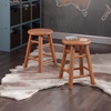 image:imageWinsome Element 2Piece Counter Stool Set Classic Backless Bar Chairs for Kitchen amp Dining Room Seating Timeless Essential Furniture for Home Dorm ApartmentsTeak