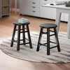 image:imageWinsome Element 2Piece Counter Stool Set Classic Backless Bar Chairs for Kitchen amp Dining Room Seating Timeless Essential Furniture for Home Dorm ApartmentsBlack