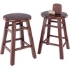 image:imageWinsome Element 2Piece Counter Stool Set Classic Backless Bar Chairs for Kitchen amp Dining Room Seating Timeless Essential Furniture for Home Dorm ApartmentsWalnut