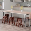 image:imageWinsome Element 2Piece Counter Stool Set Classic Backless Bar Chairs for Kitchen amp Dining Room Seating Timeless Essential Furniture for Home Dorm ApartmentsWalnut