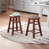 image:imageWinsome Element 2Piece Counter Stool Set Classic Backless Bar Chairs for Kitchen amp Dining Room Seating Timeless Essential Furniture for Home Dorm ApartmentsWalnut