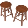 image:imageWinsome Element 2Piece Counter Stool Set Classic Backless Bar Chairs for Kitchen amp Dining Room Seating Timeless Essential Furniture for Home Dorm ApartmentsTeak