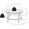 image:imageWinsome Genoa Coffee Table EspressoEspresso