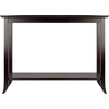 image:imageWinsome Genoa Console Table with Glass Top and Shelf in Espresso Thin Entryway Table for Hallway Living Room Elegant Furniture for Any Home DecorTable
