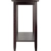 image:imageWinsome Genoa Console Table with Glass Top and Shelf in Espresso Thin Entryway Table for Hallway Living Room Elegant Furniture for Any Home DecorTable