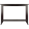 image:imageWinsome Genoa Console Table with Glass Top and Shelf in Espresso Thin Entryway Table for Hallway Living Room Elegant Furniture for Any Home DecorTable