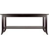 image:imageWinsome Genoa Rectangular Coffee Table with Glass Top And Shelf EspressoCoffee Table