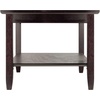 image:imageWinsome Genoa Rectangular Coffee Table with Glass Top And Shelf EspressoCoffee Table