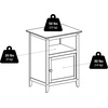 image:imageWinsome Henry Nightstand BlackNatural