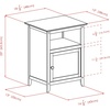 image:imageWinsome Henry Nightstand BlackNatural