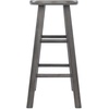 image:imageWinsome Ivy Square Leg Counter Stool 29 in Rustic Light Blue and Walnut Classic Backless Bar Chairs for Kitchen amp Dining Room Seating Timeless Essential Furniture for Home Dorm ApartmentsRustic Gray