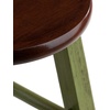 image:imageWinsome Ivy Square Leg Counter Stool 29 in Rustic Light Blue and Walnut Classic Backless Bar Chairs for Kitchen amp Dining Room Seating Timeless Essential Furniture for Home Dorm ApartmentsWalnut  Rustic Green