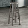 image:imageWinsome Ivy Square Leg Counter Stool 29 in Rustic Light Blue and Walnut Classic Backless Bar Chairs for Kitchen amp Dining Room Seating Timeless Essential Furniture for Home Dorm ApartmentsRustic Gray