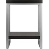 image:imageWinsome Jared End Table with Metal Frame for Living Room Bedroom Espresso amp Slate Gray