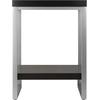 image:imageWinsome Jared End Table with Metal Frame for Living Room Bedroom Espresso amp Slate Gray