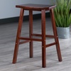 image:imageWinsome Katashi FanShape ExtraWide Bar Stool with Footrest 29 High 20 Wide WalnutBar Stool