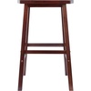 image:imageWinsome Katashi FanShape ExtraWide Bar Stool with Footrest 29 High 20 Wide WalnutBar Stool