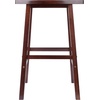 image:imageWinsome Katashi FanShape ExtraWide Bar Stool with Footrest 29 High 20 Wide WalnutBar Stool