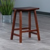 image:imageWinsome Katashi FanShape ExtraWide Bar Stool with Footrest 29 High 20 Wide WalnutCounter Stool